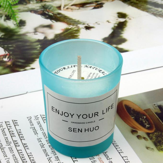 El vidrio duradero sin humo al por mayor 35 horas de madre relajante altamente perfumada duradera sospechó la vela perfumada de los hombres del tarro de las velas