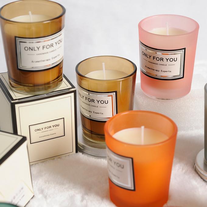 El vidrio duradero sin humo al por mayor 35 horas de madre relajante altamente perfumada duradera sospechó la vela perfumada de los hombres del tarro de las velas