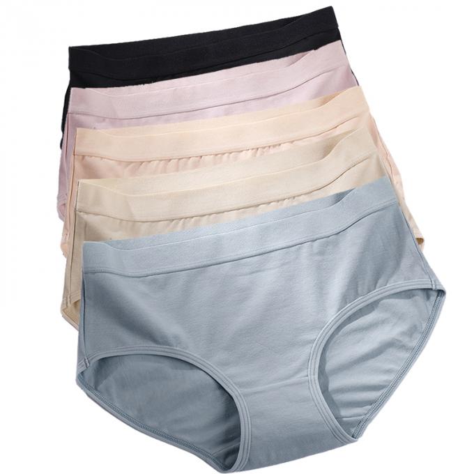 Ropa interior del período del tamaño extra grande de las bragas de las mujeres de la muchacha preciosa respirable del estudiante de la cintura de la muchacha al por mayor del algodón medio de Traceless