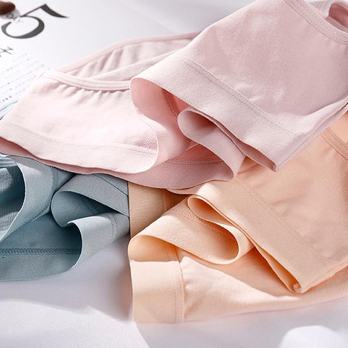 Ropa interior del período del tamaño extra grande de las bragas de las mujeres de la muchacha preciosa respirable del estudiante de la cintura de la muchacha al por mayor del algodón medio de Traceless