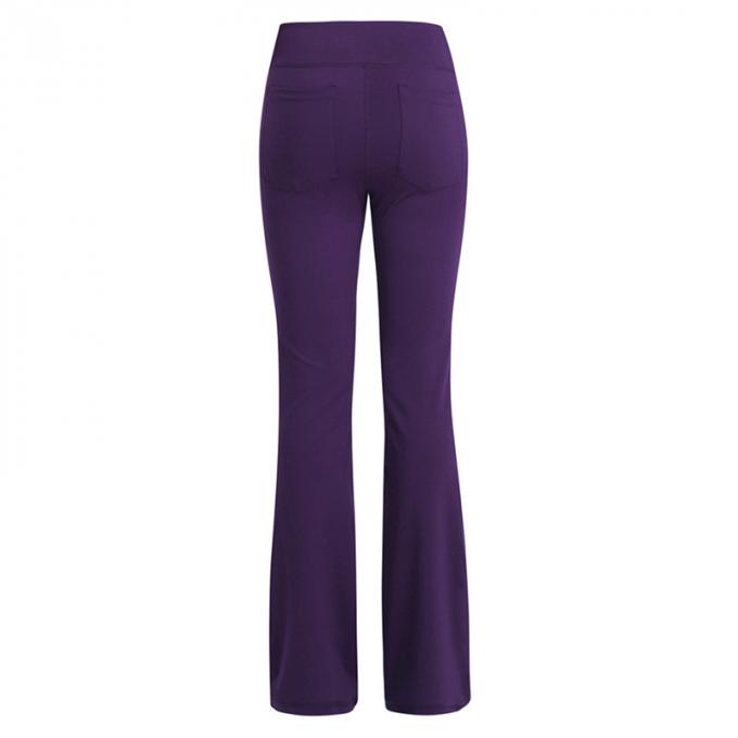 2021 altos pantalones de la yoga de la aptitud de Waisted menosprecian para estirar la yoga inconsútil Legging de la pierna de los pantalones del tamaño extra grande casual amplio de las mujeres