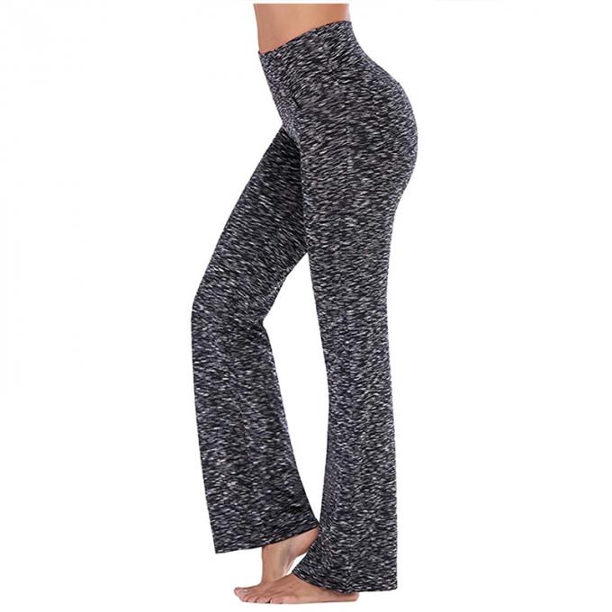 2021 altos pantalones de la yoga de la aptitud de Waisted menosprecian para estirar la yoga inconsútil Legging de la pierna de los pantalones del tamaño extra grande casual amplio de las mujeres