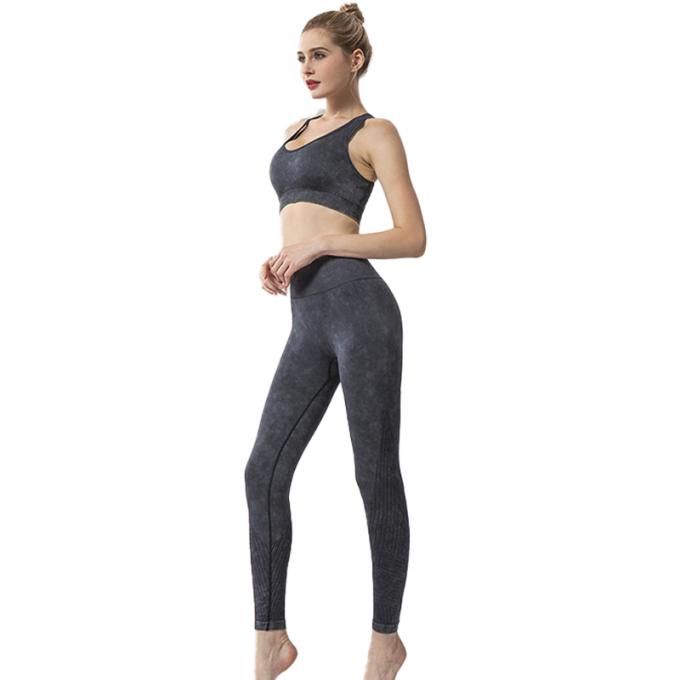 Control de barriga de los pantalones de la yoga de la cintura alta de las mujeres de encargo del OEM que adelgaza los pantalones de la yoga del botín del entrenamiento de las polainas del botín