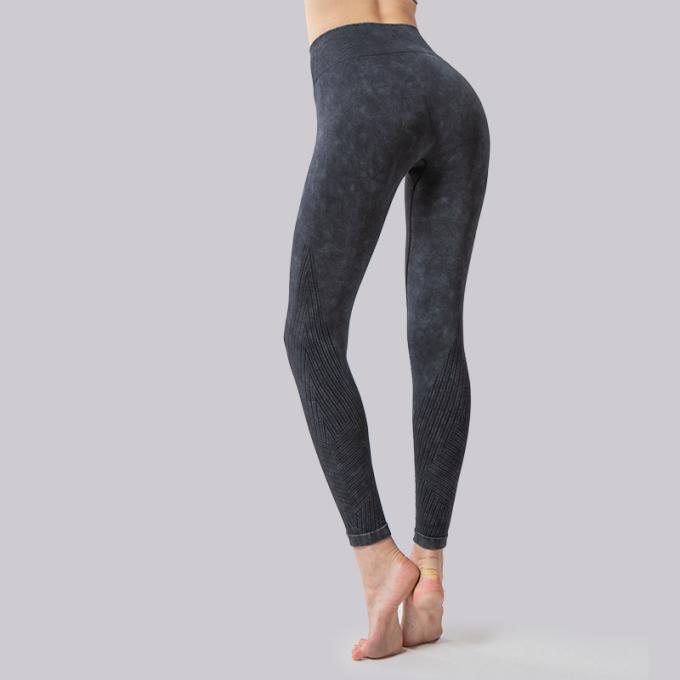 La yoga de la cintura alta de las mujeres de encargo del OEM jadea el control de barriga que adelgaza los pantalones de la yoga del botín del entrenamiento de las polainas del botín