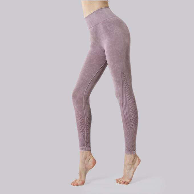 La yoga de la cintura alta de las mujeres de encargo del OEM jadea el control de barriga que adelgaza los pantalones de la yoga del botín del entrenamiento de las polainas del botín