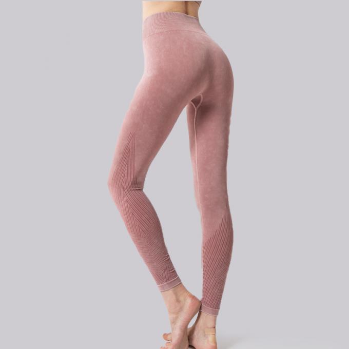 Control de barriga de los pantalones de la yoga de la cintura alta de las mujeres de encargo del OEM que adelgaza los pantalones de la yoga del botín del entrenamiento de las polainas del botín