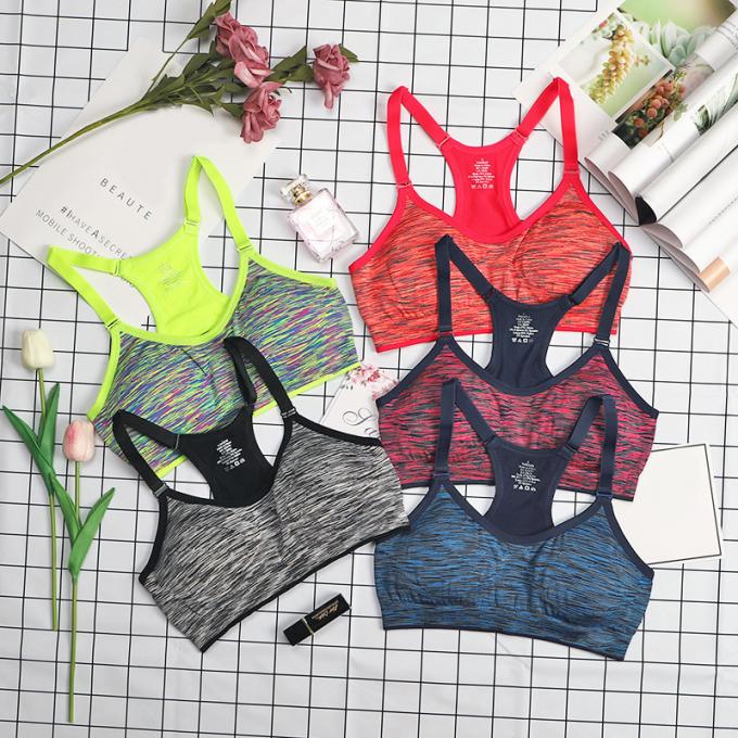 La Rápido-sequedad sólida a prueba de choques de Wicking de la ropa interior de la aptitud superior de las camisas de los sujetadores de los deportes crea el sujetador de los deportes para requisitos particulares de Crossfit