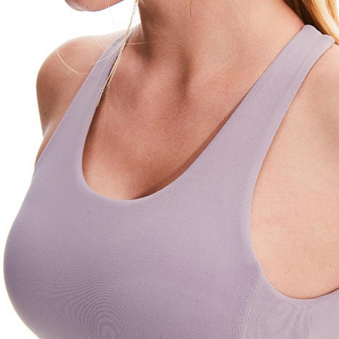 Top sin mangas del algodón del deporte de Racerback de la cosecha básica caliente de Saling para el sujetador de tiras de los deportes de las camisetas sin mangas de la cosecha de la cruz de la Alto-ayuda de las mujeres