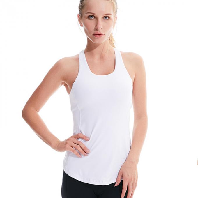 Top sin mangas del algodón del deporte de Racerback de la cosecha básica caliente de Saling para el sujetador de tiras de los deportes de las camisetas sin mangas de la cosecha de la cruz de la Alto-ayuda de las mujeres