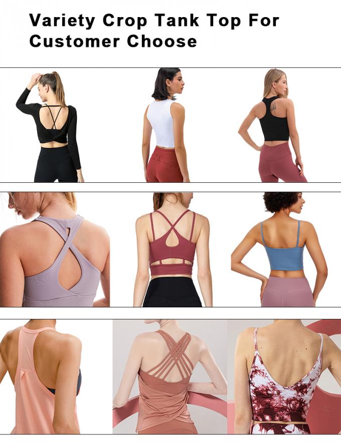 Saling caliente Wirefree rellenó las camisetas sin mangas con tirante y espalda descubierta del entrenamiento del gimnasio de la ayuda media de la moda de la yoga del deporte de las mujeres de alta calidad de funcionamiento del sujetador