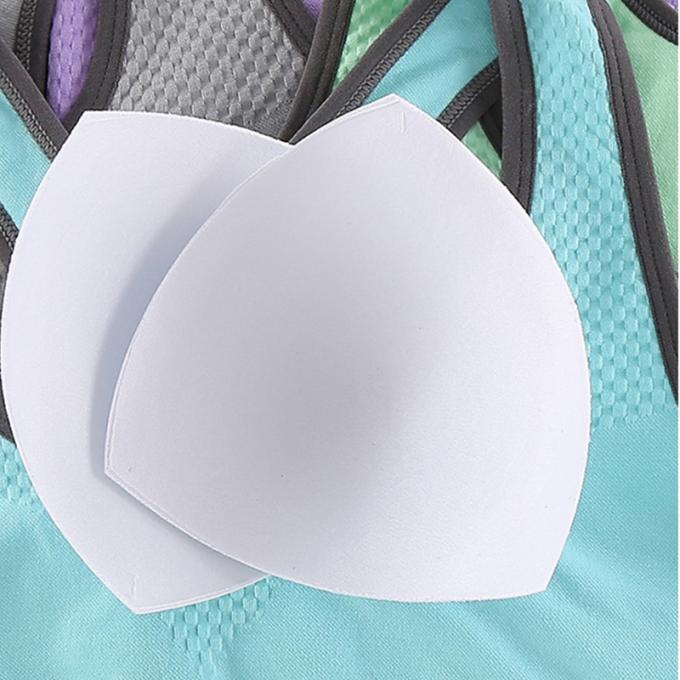 Camisetas sin mangas sólidas a prueba de choques de la Rápido-sequedad de Wicking de la ropa interior de la aptitud corriente de las mujeres del sujetador de los deportes de la moda del color de Macaron