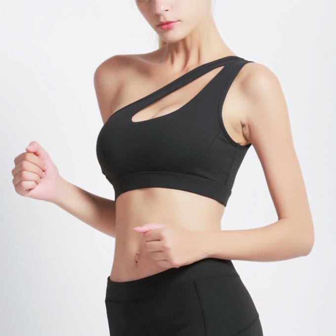 Sujetador sólido a prueba de choques de funcionamiento de las camisetas sin mangas de la yoga de la Rápido-sequedad de Wicking de la ropa interior de la aptitud de las mujeres de los deportes de la moda