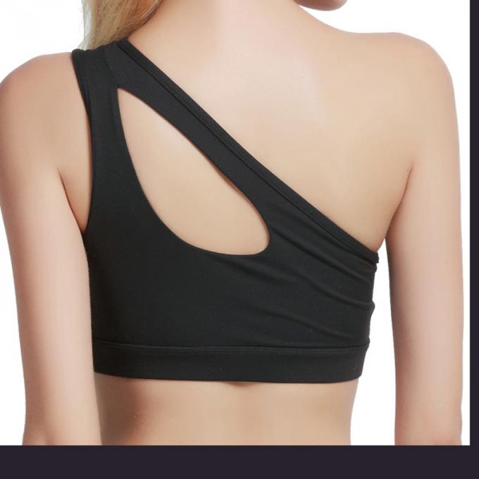 La moda se divierte el sujetador sólido a prueba de choques de las camisetas sin mangas de la yoga de la Rápido-sequedad de Wicking de la ropa interior de la aptitud corriente de las mujeres