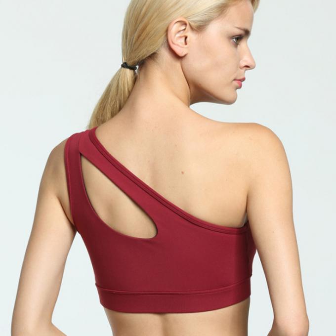 La moda se divierte el sujetador sólido a prueba de choques de las camisetas sin mangas de la yoga de la Rápido-sequedad de Wicking de la ropa interior de la aptitud corriente de las mujeres