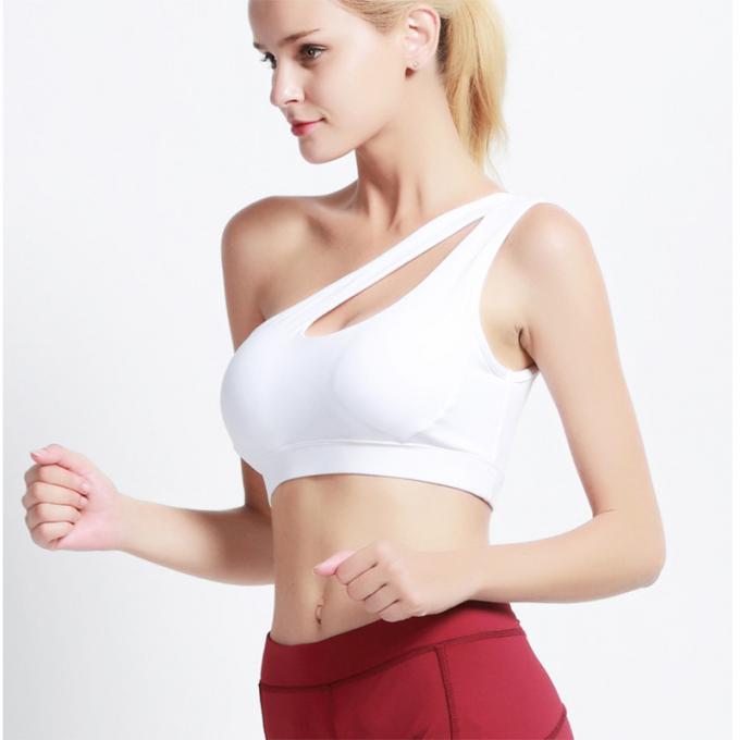 La moda se divierte el sujetador sólido a prueba de choques de las camisetas sin mangas de la yoga de la Rápido-sequedad de Wicking de la ropa interior de la aptitud corriente de las mujeres