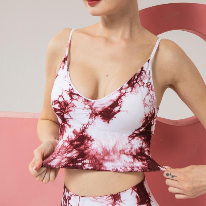 El top sin mangas del algodón del deporte de Racerback de la cosecha básica caliente de Saling para el lazo de las camisetas sin mangas de la cosecha de la cruz de la Alto-ayuda de las mujeres muere sujetador de los deportes
