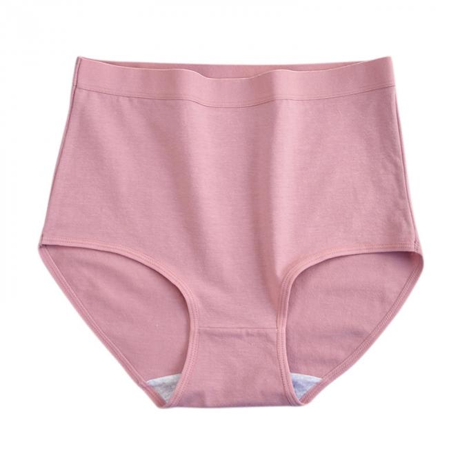 Mediados de cintura del tamaño extra grande del algodón para mujer al por mayor de la ropa interior ningunas bragas de las señoras de la cobertura total del top del mollete breves