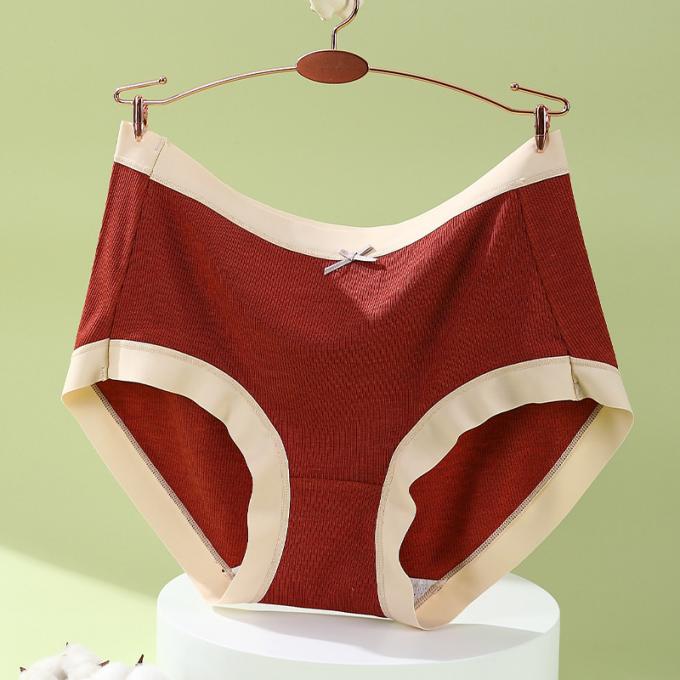 La ropa interior respirable del tamaño extra grande de la cintura de la muchacha al por mayor del algodón medio de Traceless 3 capas se escapa las bragas de las mujeres de la prueba