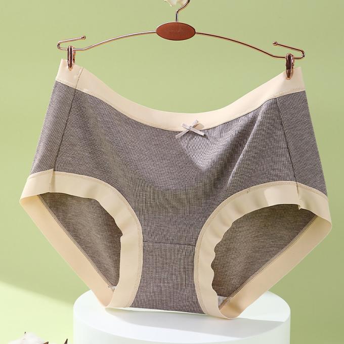 La ropa interior respirable del tamaño extra grande de la cintura de la muchacha al por mayor del algodón medio de Traceless 3 capas se escapa las bragas de las mujeres de la prueba