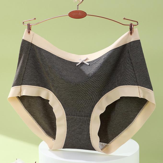 La ropa interior respirable del tamaño extra grande de la cintura de la muchacha al por mayor del algodón medio de Traceless 3 capas se escapa las bragas de las mujeres de la prueba