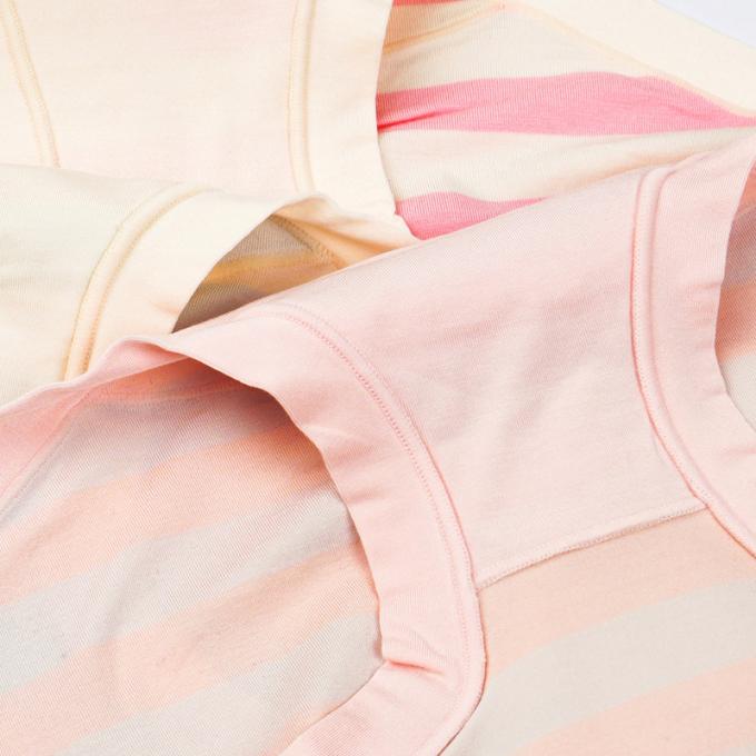 Bragas rayadas modales al por mayor para la ropa interior respirable cómoda de las mujeres del tamaño extra grande del estilo japonés de las señoras