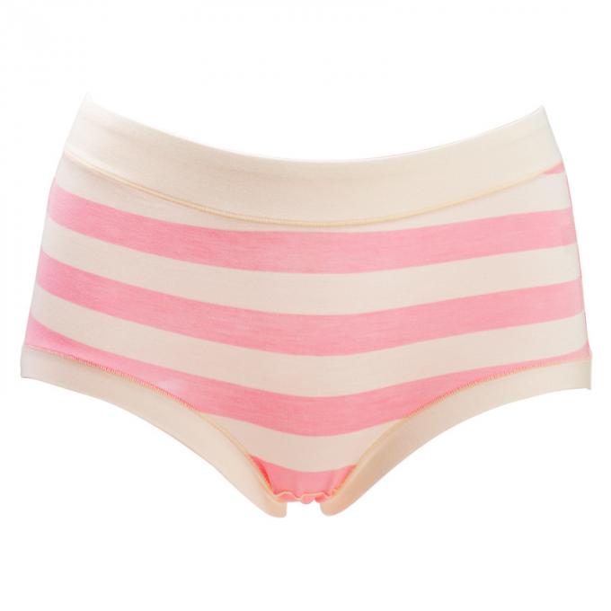 Bragas rayadas modales al por mayor para la ropa interior respirable cómoda de las mujeres del tamaño extra grande del estilo japonés de las señoras