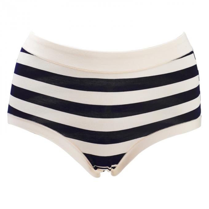 Bragas rayadas modales al por mayor para la ropa interior respirable cómoda de las mujeres del tamaño extra grande del estilo japonés de las señoras