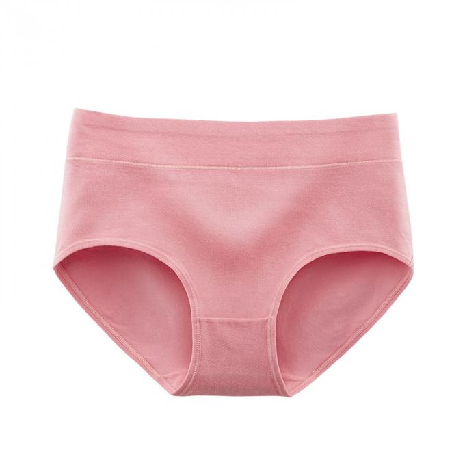 Mediados de tamaño extra grande completo suavemente respirable de la ropa interior de las mujeres del algodón de la subida de las mujeres al por mayor breve para las bragas atractivas del algodón de las mujeres