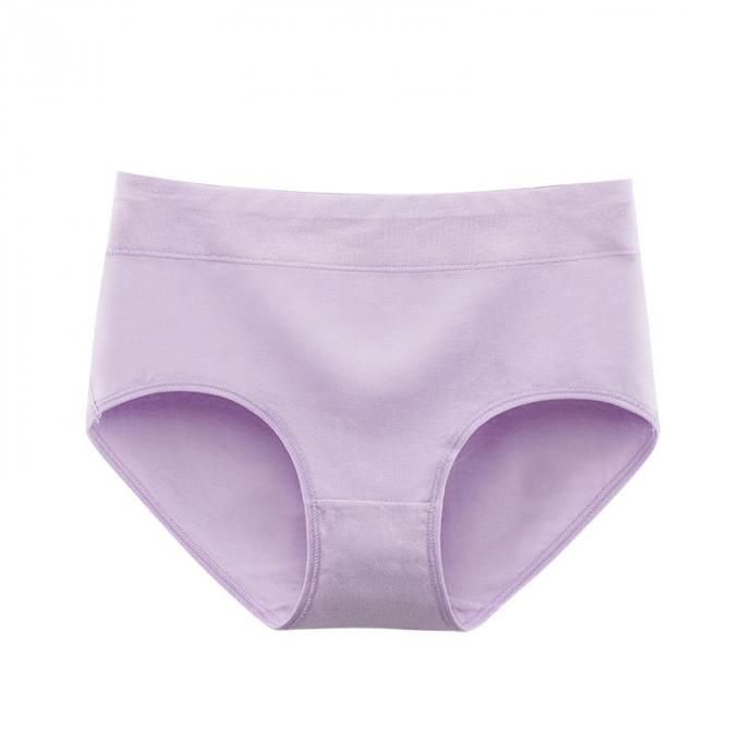 Mediados de tamaño extra grande completo suavemente respirable de la ropa interior de las mujeres del algodón de la subida de las mujeres al por mayor breve para las bragas atractivas del algodón de las mujeres