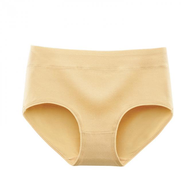Mediados de tamaño extra grande completo suavemente respirable de la ropa interior de las mujeres del algodón de la subida de las mujeres al por mayor breve para las bragas atractivas del algodón de las mujeres