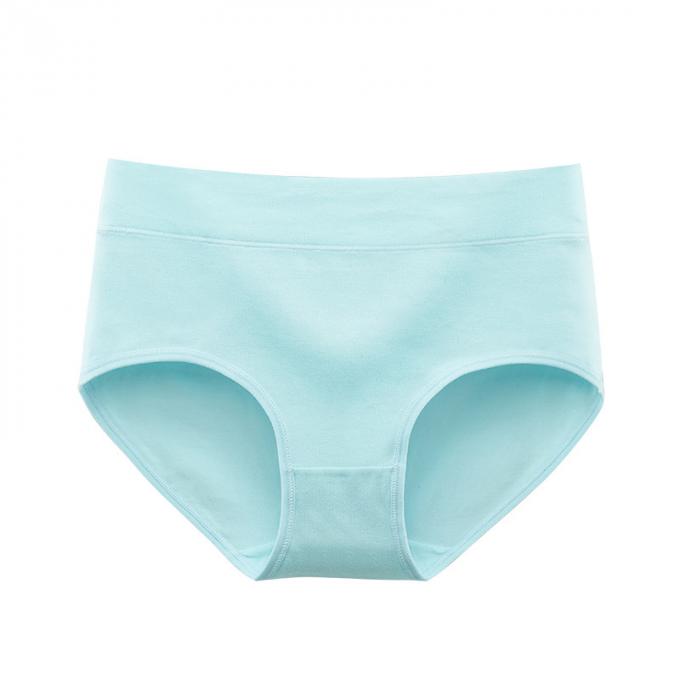 Mediados de tamaño extra grande completo suavemente respirable de la ropa interior de las mujeres del algodón de la subida de las mujeres al por mayor breve para las bragas atractivas del algodón de las mujeres
