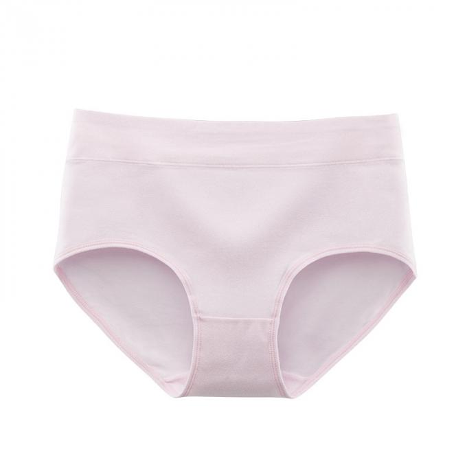 Mediados de tamaño extra grande completo suavemente respirable de la ropa interior de las mujeres del algodón de la subida de las mujeres al por mayor breve para las bragas atractivas del algodón de las mujeres