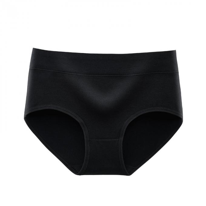 Mediados de tamaño extra grande completo suavemente respirable de la ropa interior de las mujeres del algodón de la subida de las mujeres al por mayor breve para las bragas atractivas del algodón de las mujeres