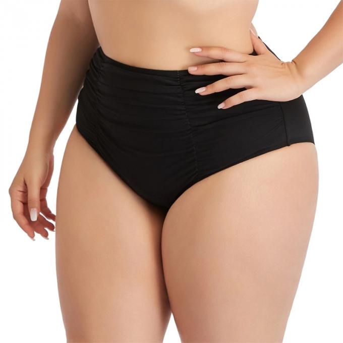 Mediados de tamaño extra grande completo suavemente respirable de la ropa interior de las mujeres del algodón de la subida de las mujeres al por mayor breve para las bragas atractivas del algodón de las mujeres