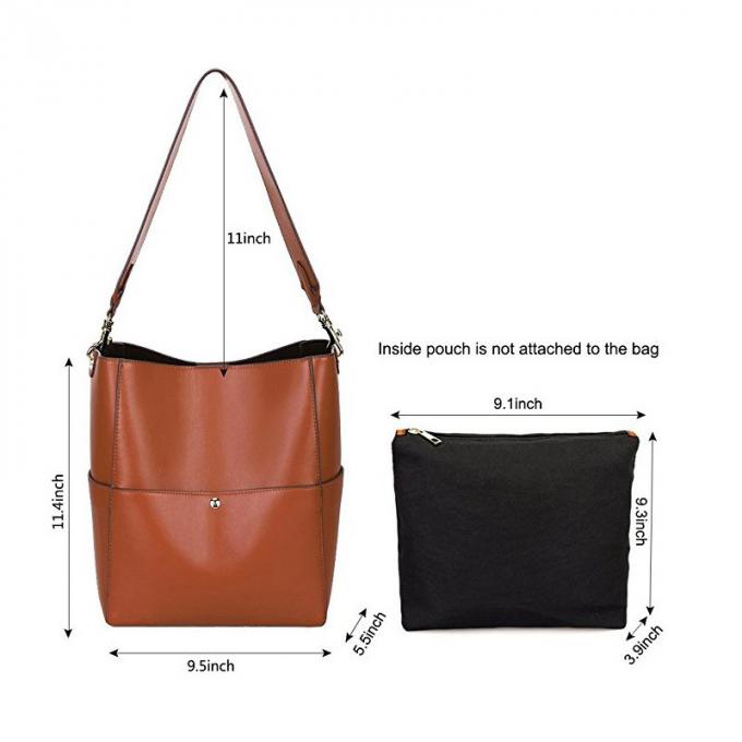 El alto europeo y americano del bolso de cuero de las mujeres del hombro del zurriago de la oficina de la bolsa de asas formó el cuero de las bolsas de asas