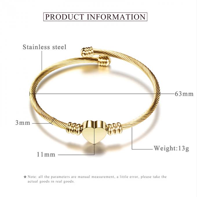El oro de acero inoxidable de la pulsera de los brazaletes de los diseñadores de los brazaletes de la moda plateó a mujeres del brazalete