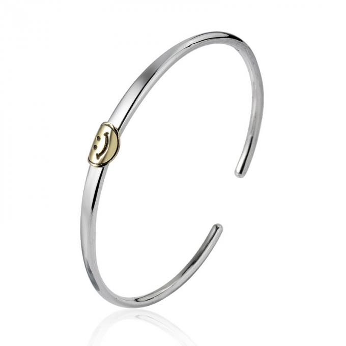 Brazaletes de las señoras del brazalete del oro y astilla coreanos al por mayor Bangae de los encantos de Ring Bangle