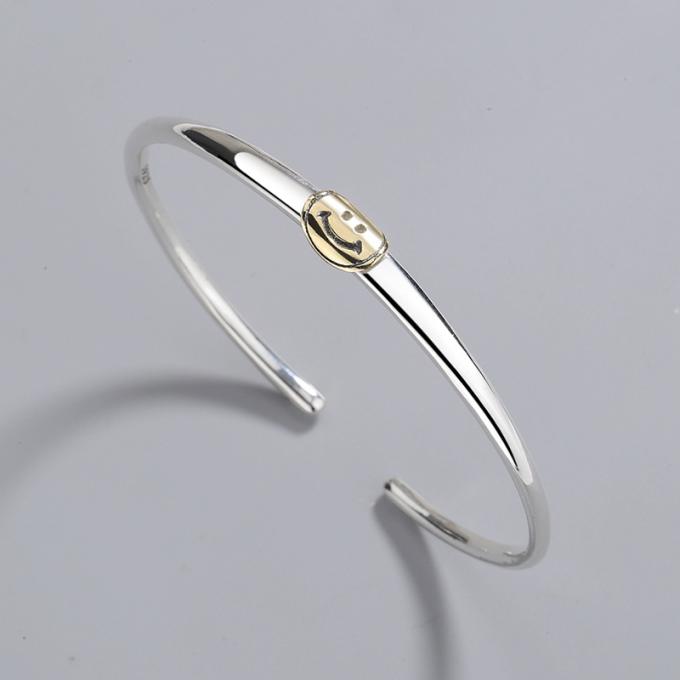Brazaletes de las señoras del brazalete del oro y astilla coreanos al por mayor Bangae de los encantos de Ring Bangle