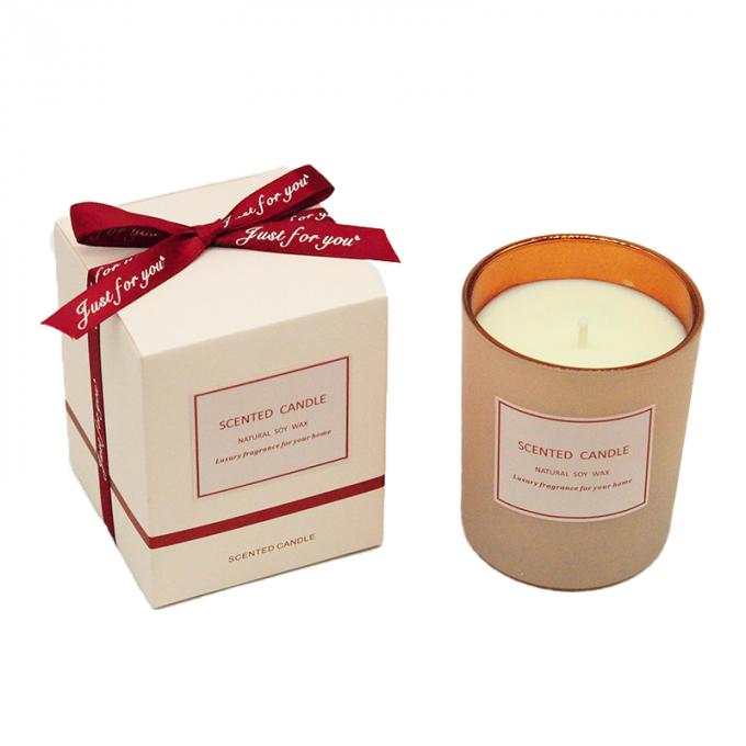 Vela perfumada del Aromatherapy de la soja de la cera sin humo respetuosa del medio ambiente al por mayor de la cera con la caja de regalo de la tapa para el cumpleaños Valentine Day Weddings