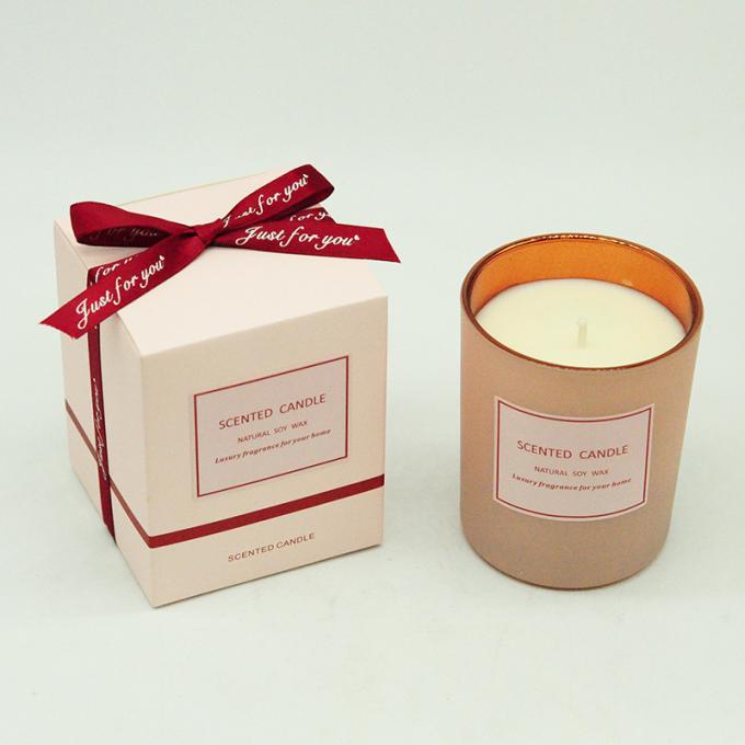 Vela perfumada del Aromatherapy de la soja de la cera sin humo respetuosa del medio ambiente al por mayor de la cera con la caja de regalo de la tapa para el cumpleaños Valentine Day Weddings