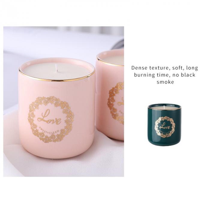 La cera natural Rose Jasmine Scent Luxury de la soja mira al trasluz la venta al por mayor de Valentine Day Weddings Scented Candles del cumpleaños del día de la madre