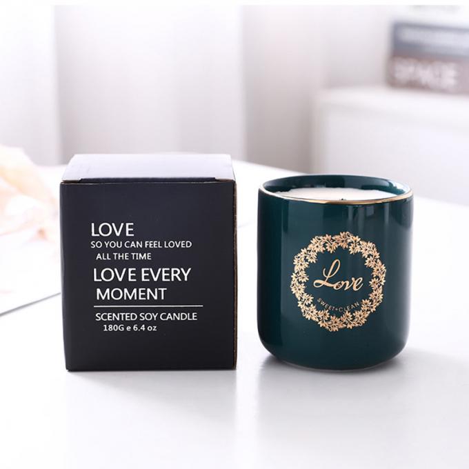 La cera natural Rose Jasmine Scent Luxury de la soja mira al trasluz la venta al por mayor de Valentine Day Weddings Scented Candles del cumpleaños del día de la madre