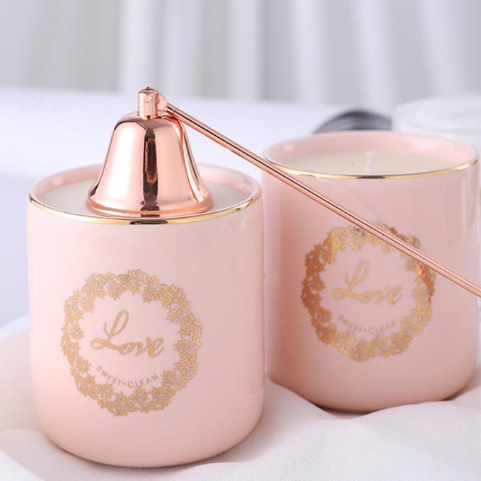 La cera natural Rose Jasmine Scent Luxury de la soja mira al trasluz la venta al por mayor de Valentine Day Weddings Scented Candles del cumpleaños del día de la madre