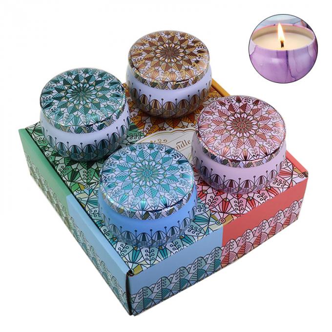 La duración sin humo respetuosa del medio ambiente de Rose Jasmine Scent Mother Day Birthday Valentine Weddings Soy Candle Long sospechó a Tin Candles