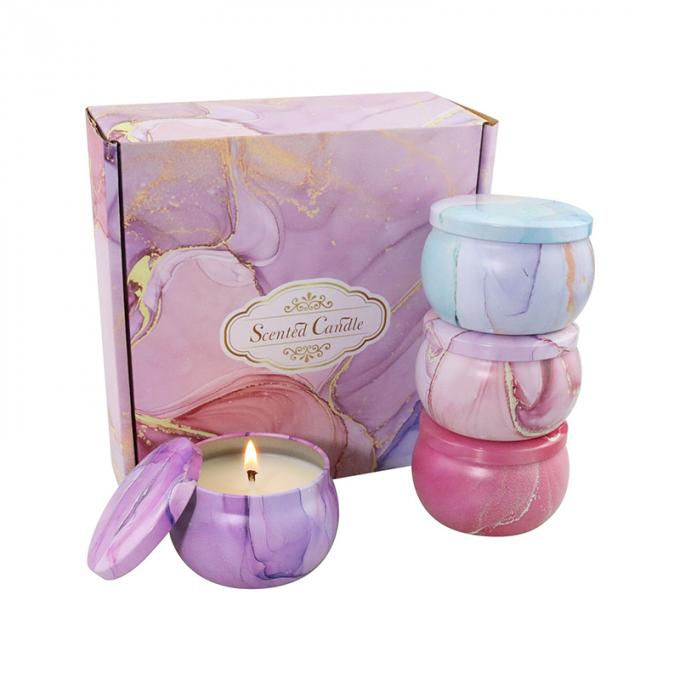 La duración sin humo respetuosa del medio ambiente de Rose Jasmine Scent Mother Day Birthday Valentine Weddings Soy Candle Long sospechó a Tin Candles