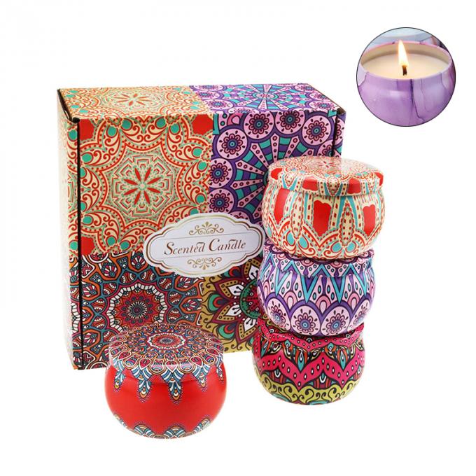 La duración sin humo respetuosa del medio ambiente de Rose Jasmine Scent Mother Day Birthday Valentine Weddings Soy Candle Long sospechó a Tin Candles