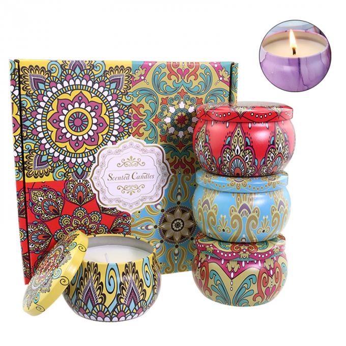 La duración sin humo respetuosa del medio ambiente de Rose Jasmine Scent Mother Day Birthday Valentine Weddings Soy Candle Long sospechó a Tin Candles