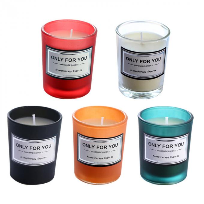 El vidrio duradero sin humo al por mayor 35 horas de madre relajante altamente perfumada duradera sospechó la vela perfumada de los hombres del tarro de las velas