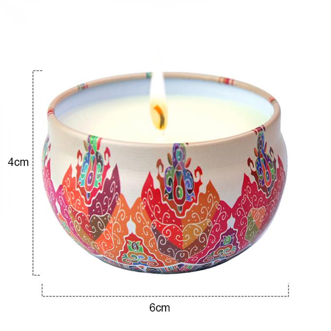 La duración sin humo respetuosa del medio ambiente de Rose Jasmine Scent Mother Day Birthday Valentine Weddings Soy Candle Long sospechó a Tin Candles