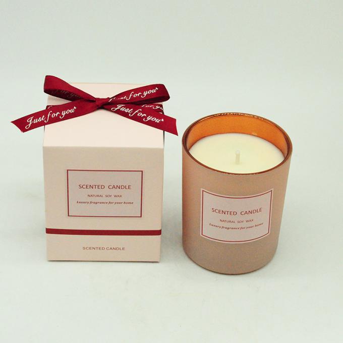 Vela perfumada del Aromatherapy de la soja de la cera sin humo respetuosa del medio ambiente al por mayor de la cera con la caja de regalo de la tapa para el cumpleaños Valentine Day Weddings